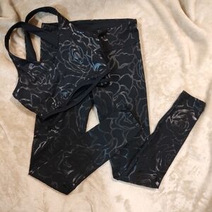 Black rose printed set